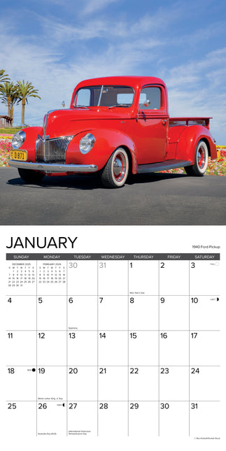 Willow Creek Klassieke Auto's en Trucks Kalender 2026