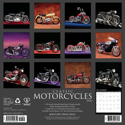 Willow Creek Klassieke Motoren Kalender 2026
