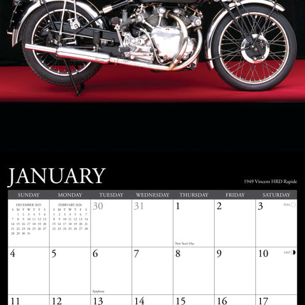 Willow Creek Klassieke Motoren Kalender 2026