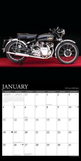 Willow Creek Klassieke Motoren Kalender 2026