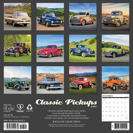 Willow Creek Klassieke Pickups Kalender 2027