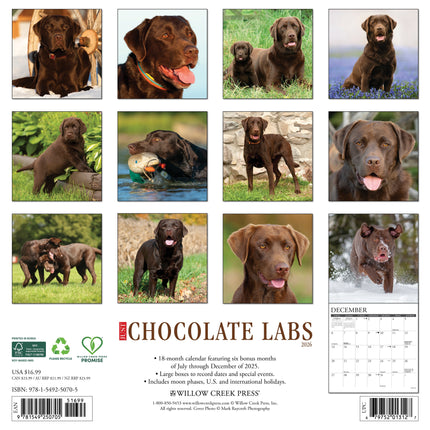 Willow Creek Labrador Retriever Bruin Kalender 2027
