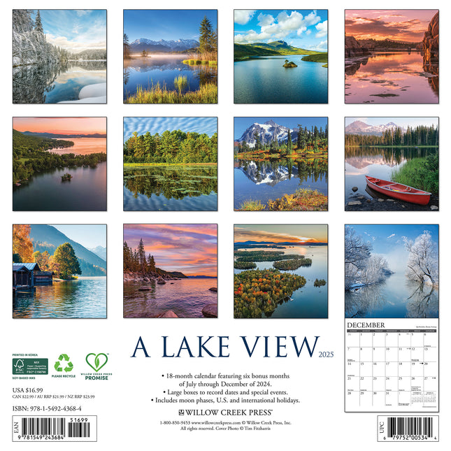 Willow Creek Lake View Kalender 2025