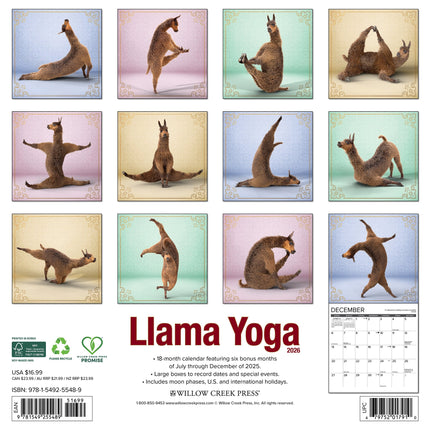 Willow Creek Lama Yoga Kalender 2027