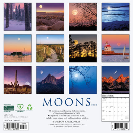 Willow Creek Maan Kalender 2027