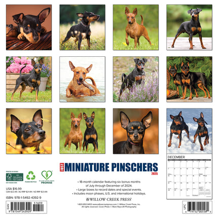 Willow Creek Miniatuur Pinscher Kalender 2025