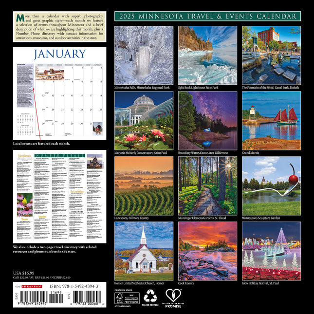 Willow Creek Minnesota Kalender 2025