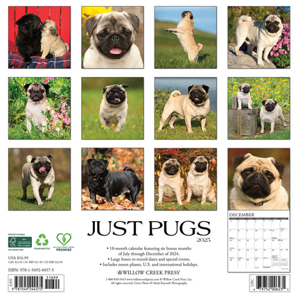 Willow Creek Mopshond Kalender 2025