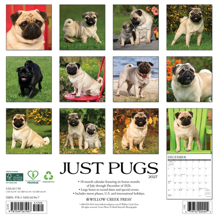 Willow Creek Mopshond Kalender 2027