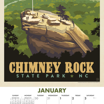 Willow Creek National Landmarks (ADG) Kalender 2027