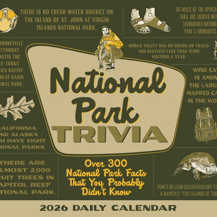 Willow Creek National Park (Trivia) Scheurkalender 2026 Boxed
