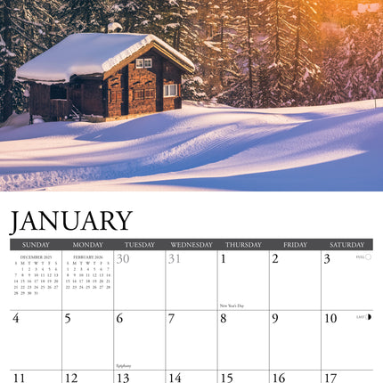 Willow Creek Natuurhuisjes Kalender 2026