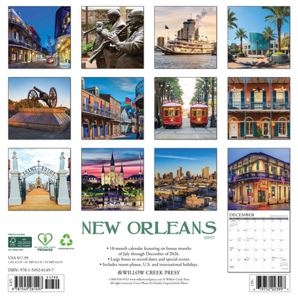 Willow Creek New Orleans Kalender 2027