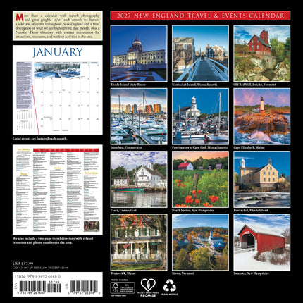 Willow Creek Nieuw Engeland Kalender 2027