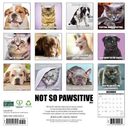 Willow Creek Not so Pawsitive Kalender 2027