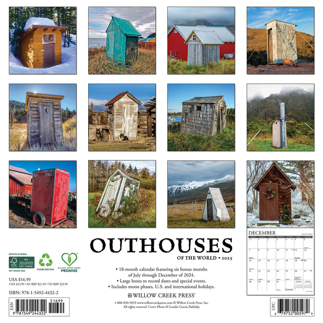 Willow Creek Outhouses Kalender 2025