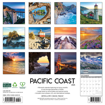 Willow Creek Pacific Coast Kalender 2025
