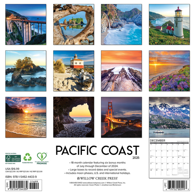 Willow Creek Pacific Coast Kalender 2025
