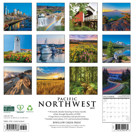 Willow Creek Pacific Northwest Kalender 2027
