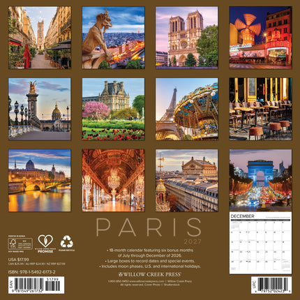 Willow Creek Parijs Kalender 2027