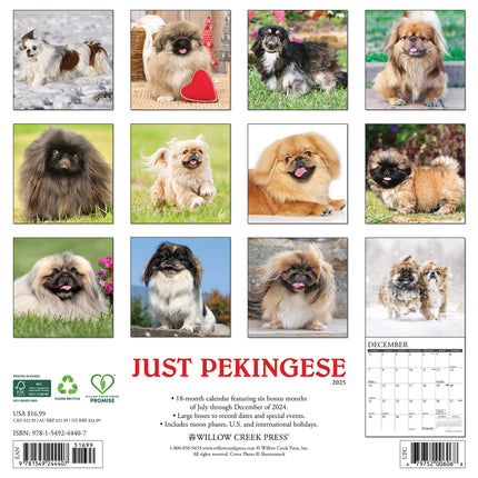 Willow Creek Pekingees Kalender 2025