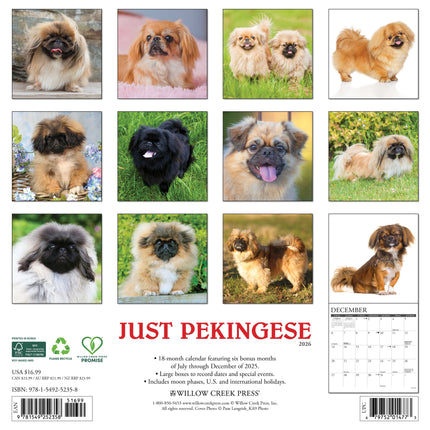 Willow Creek Pekingees Kalender 2026
