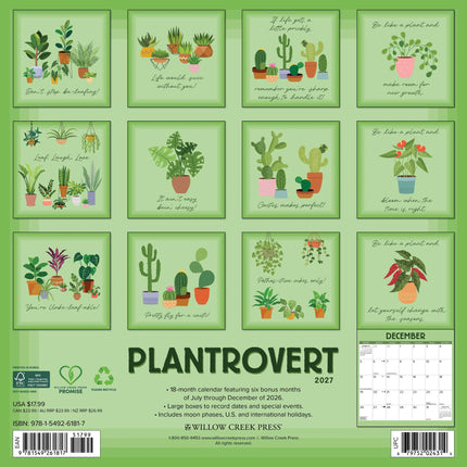 Willow Creek Plantrovert Kalender 2027