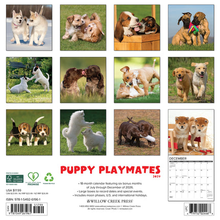Willow Creek Puppies Kalender 2027