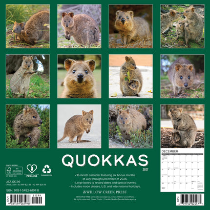 Willow Creek Quokkas Kalender 2027