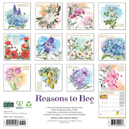 Willow Creek Reasons to Bee Kalender 2027