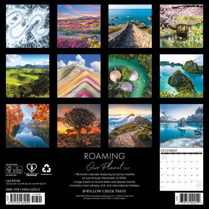 Willow Creek Roaming Our Planet Kalender 2027