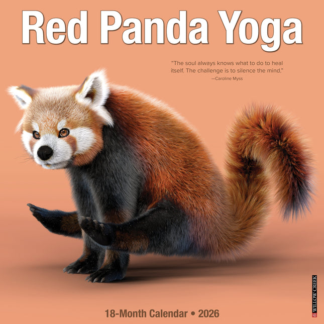 Willow Creek Rode Panda Yoga Kalender 2026