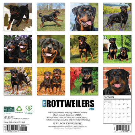 Willow Creek Rottweiler Kalender 2027