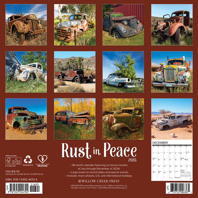 Willow Creek Rust in Peace Kalender 2025
