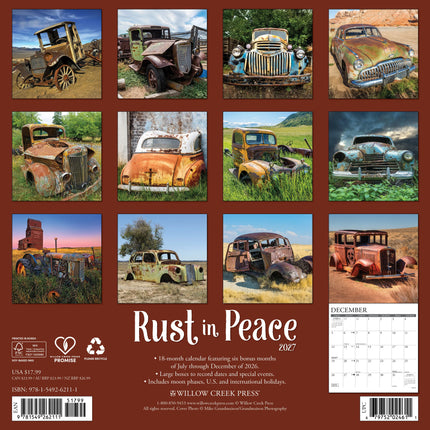 Willow Creek Rust in Peace Kalender 2027