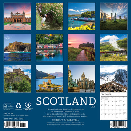 Willow Creek Schotland Kalender 2026