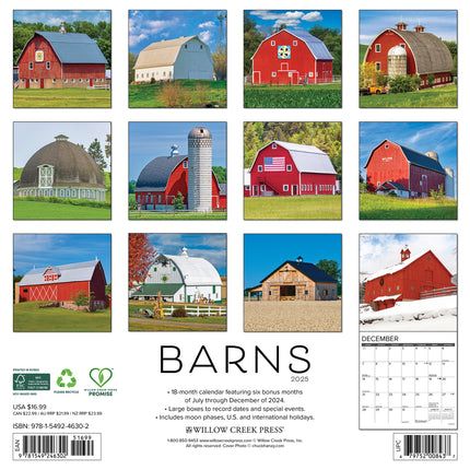 Willow Creek Schuur Kalender 2025