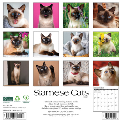 Willow Creek Siamees Kalender 2026