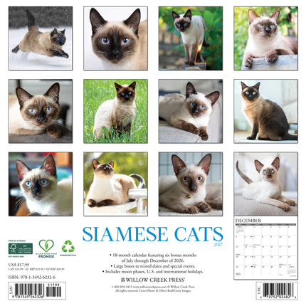 Willow Creek Siamees Kalender 2027