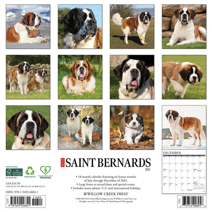 Willow Creek Sint Bernard Kalender 2025