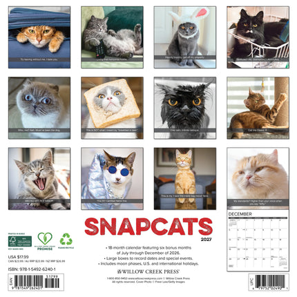 Willow Creek Snapcats Kalender 2027