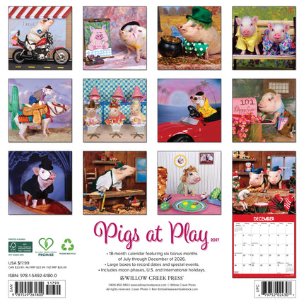 Willow Creek Spelende Varkens Kalender 2027