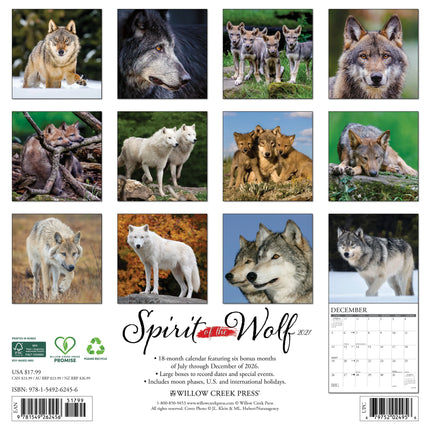 Willow Creek Spirit of the Wolf Kalender 2027