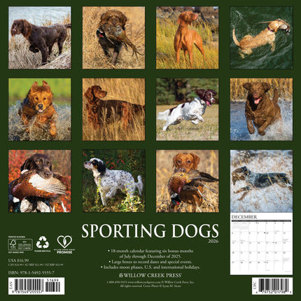 Willow Creek Sportieve Honden Kalender 2026