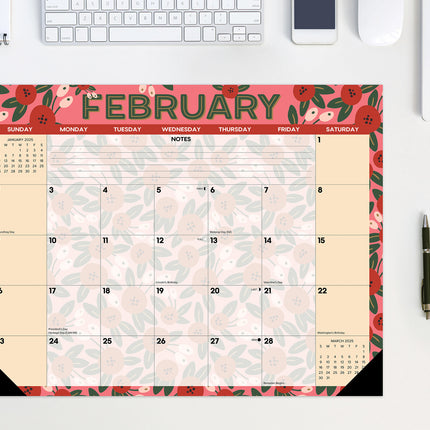 Willow Creek Spring Floral Desk Pad - Bureau Kalender 2025