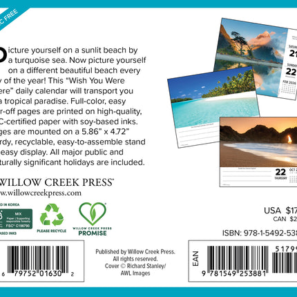 Willow Creek Strand Kalender 2027 Boxed