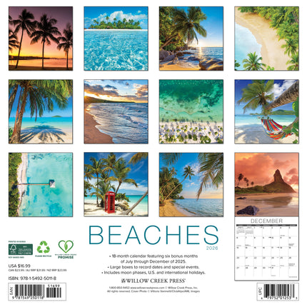 Willow Creek Stranden Kalender 2026