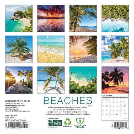 Willow Creek Stranden Kalender 2026 Mini