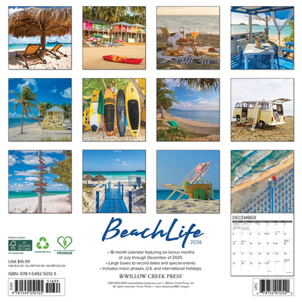 Willow Creek Strandleven Kalender 2026