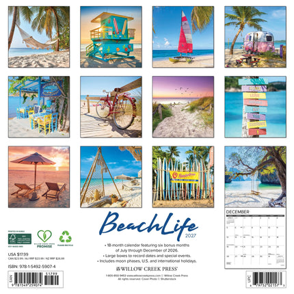 Willow Creek Strandleven Kalender 2027